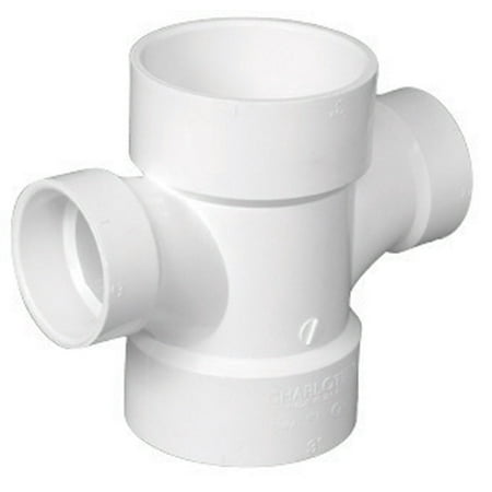 Charlotte Pipe Schedule 40 6 in Hub x 6 in Hub PVC Elbow Dia